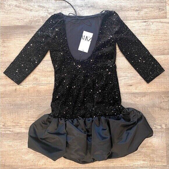 ZARA BLOGGER FAVE!!! Short Dress with Voluminous Skirt NWT - Picture 16 of 16